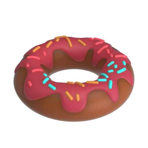 Pretty love Chocolate Donut Cock Ring - Pink - Image 4