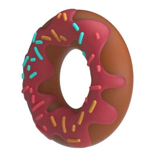 Pretty love Chocolate Donut Cock Ring - Pink - Image 3