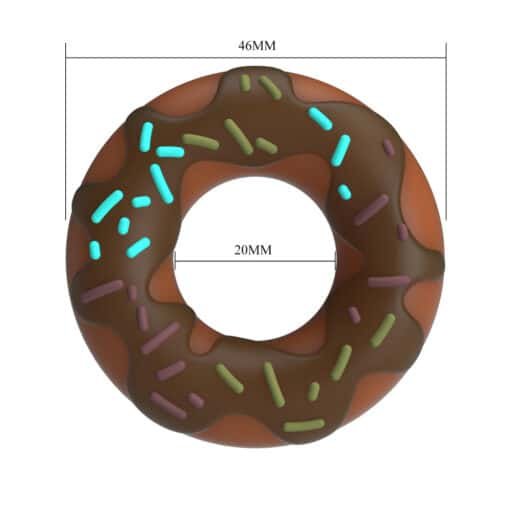 Pretty love Chocolate Donut Cock Ring - Brown - Image 5