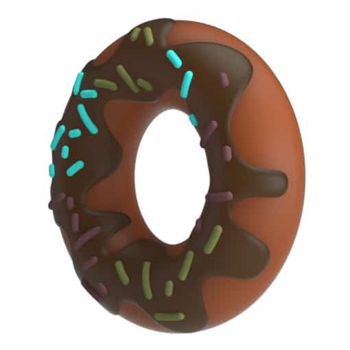 Pretty love Chocolate Donut Cock Ring - Brown - Image 4