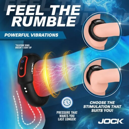 Jock Rumbler Vibrating & Warming C-Ring - 1.8" ( 45mm) - Image 5