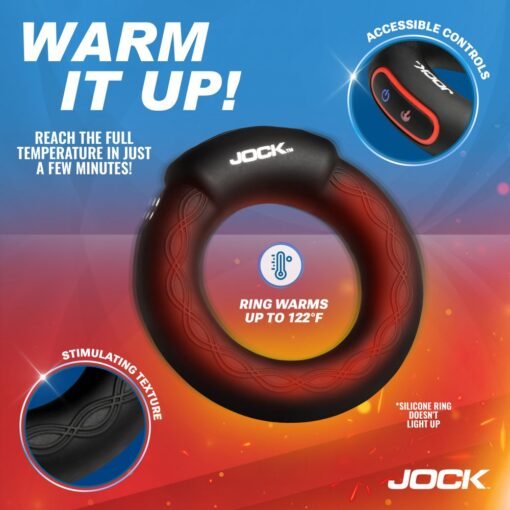 Jock Rumbler Vibrating & Warming C-Ring - 1.8" ( 45mm) - Image 4