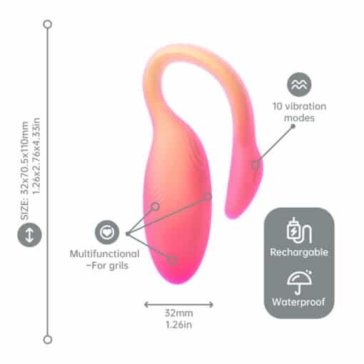 Flamingo Max – APP Control Smart Sex Egg Orange - Image 3