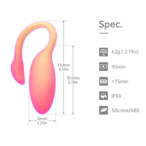 Flamingo Max – APP Control Smart Sex Egg Orange - Image 2