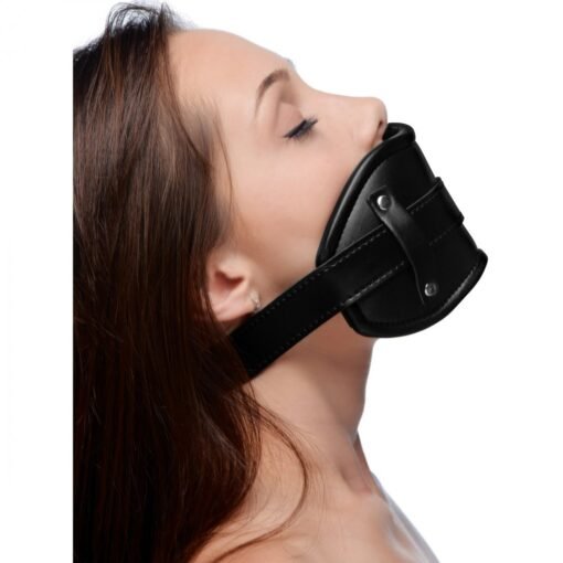 Strict Cock Head Silicone Mouth Gag - Black - Image 5