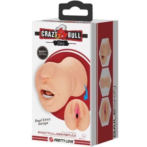 Crazy Bull - Zoey Vagina/Mouth Masturbator Dual Entry