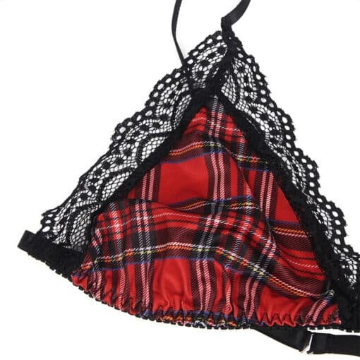 Sexy Checkered University Costume S/M - Image 3