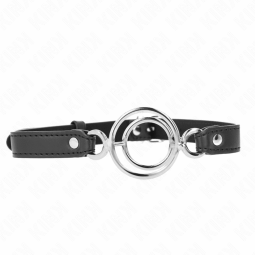 Kink - Gag With 2 O-Rings 3- 4 CM BLACK 63 X 2.5 CM