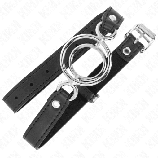 Kink - Gag With 2 O-Rings 3- 4 CM BLACK 63 X 2.5 CM - Image 4