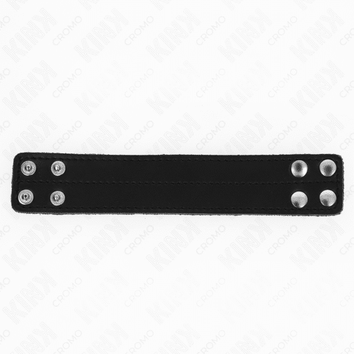Kink – Leather Penis Ring with Pressure Closure 18.5 CM x 3.3 CM – Nr 40 - Image 2