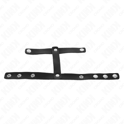 Kink – Adjustable Leather Penis Ring and Ball Divider Strap – Nr 42 - Image 2
