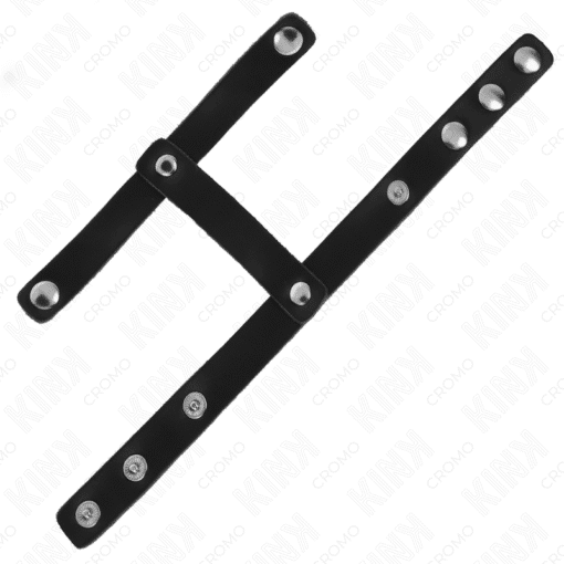 Kink – Adjustable Leather Penis Ring and Ball Divider Strap – Nr 42 - Image 3