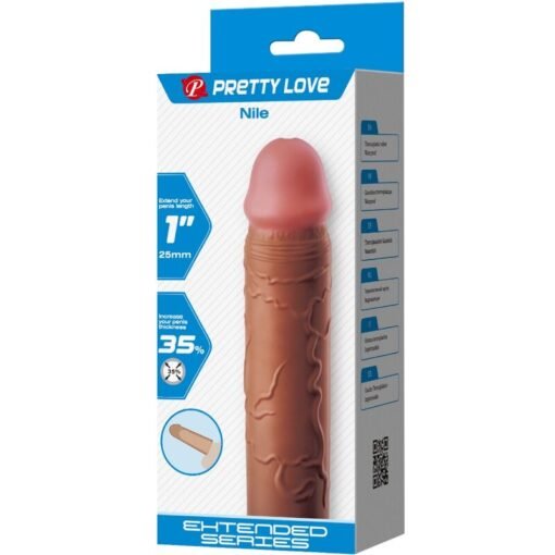 Pretty Love – Nile Penis Sleeve with 2.5 CM Extension Brown
