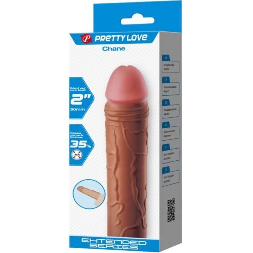Pretty Love – Chane Penis Sleeve with 5 CM Extension Brown