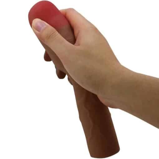 Pretty Love – Kylian Penis Sleeve with 7.6 CM Extension Brown - Image 3