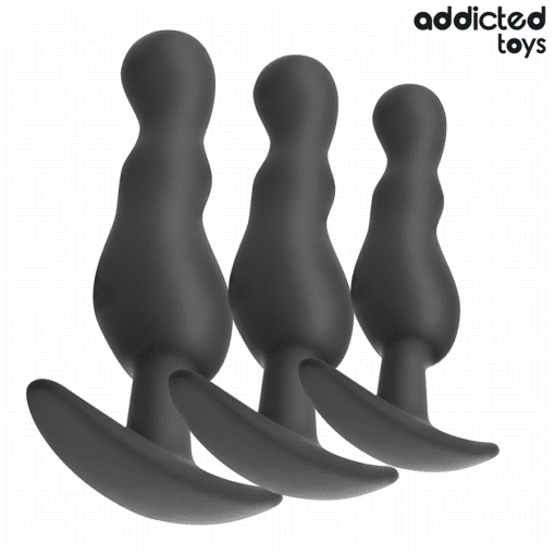 Addicted Toys - Set of 3 Silicone Anal Plugs - Model 1 - Image 6