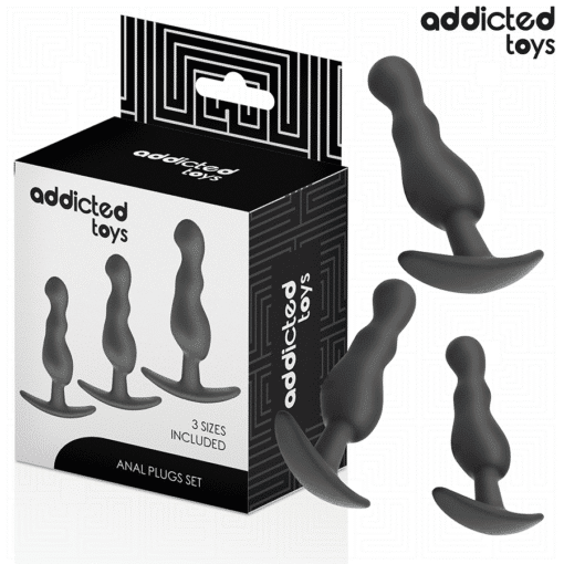 Addicted Toys - Set of 3 Silicone Anal Plugs - Model 1