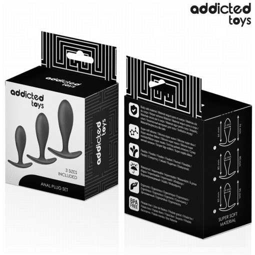 Addicted Toys - Set of 3 Silicone Anal Plugs - Model 2 - Image 6