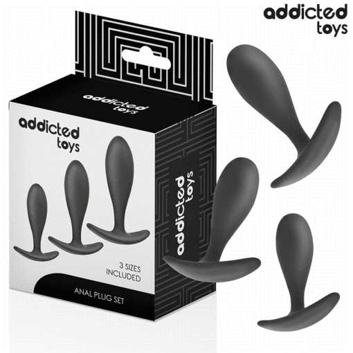 Addicted Toys - Set of 3 Silicone Anal Plugs - Model 2