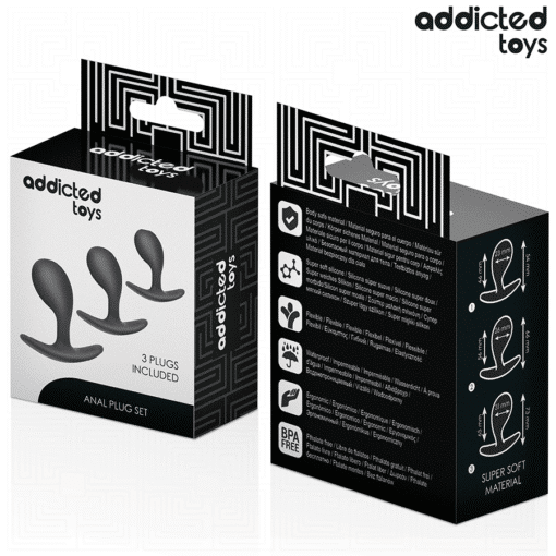 Addicted Toys - Set of 3 Silicone Anal Plugs - Model 3 - Image 6