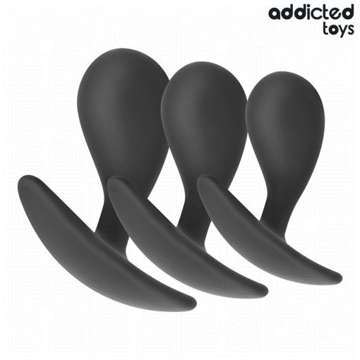 Addicted Toys - Set of 3 Silicone Anal Plugs - Model 3 - Image 7