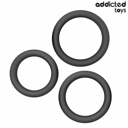 Addicted Toys - Set of Flat Silicone Rings - Image 3