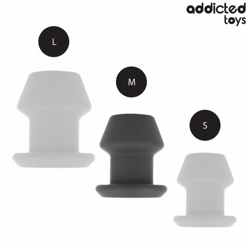 Addicted Toys – Extreme Hollow Silicone Anal Plug Medium 8.7CM - Image 4
