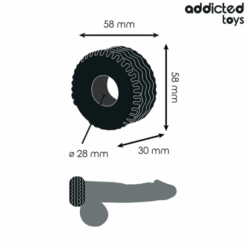 Addicted Toys - Extra Thick Cock Ring - Image 3