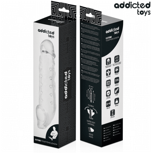 Addicted Toys - Transparent Penis Sheath Small 23 CM - Image 6