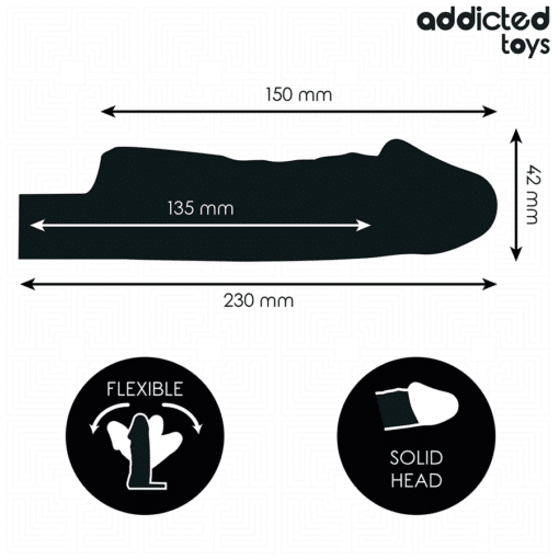 Addicted Toys - Transparent Penis Sheath Small 23 CM - Image 3
