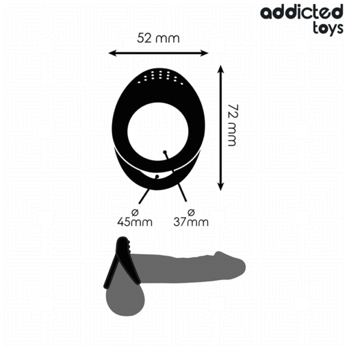 Addicted Toys - Textured Double Silicone Ring - Image 4