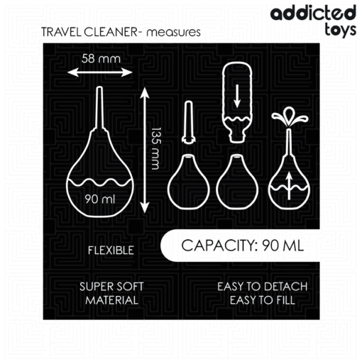 Addicted Toys - Travel Anal Cleaner Small 90ML - Image 4