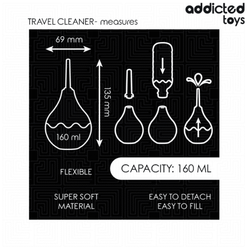 Addicted Toys - Travel Anal Cleaner Medium 160ML - Image 4