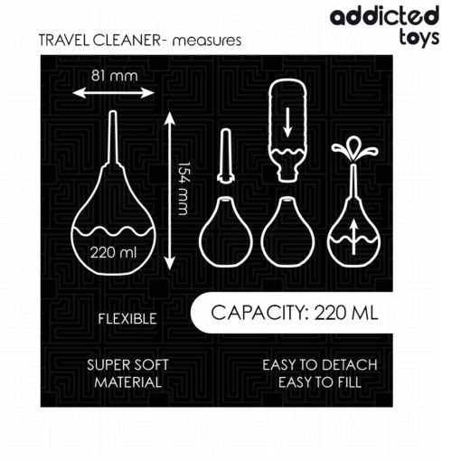 Addicted Toys - Travel Anal Cleaner Large 220ML - Image 4
