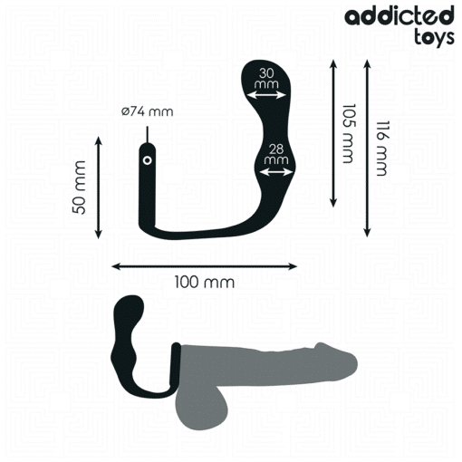 Addicted Toys – Silicone Anal Plug with Ring Model 3 - Image 4
