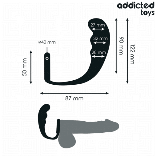 Addicted Toys – Silicone Anal Plug with Ring Model 4 - Image 4