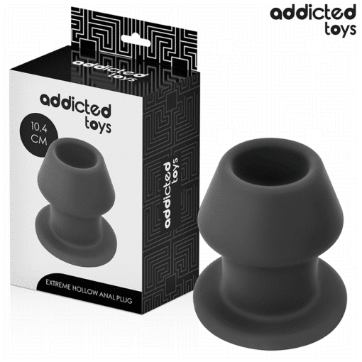 Addicted Toys – Extreme Hollow Silicone Anal Plug Large 10.4CM