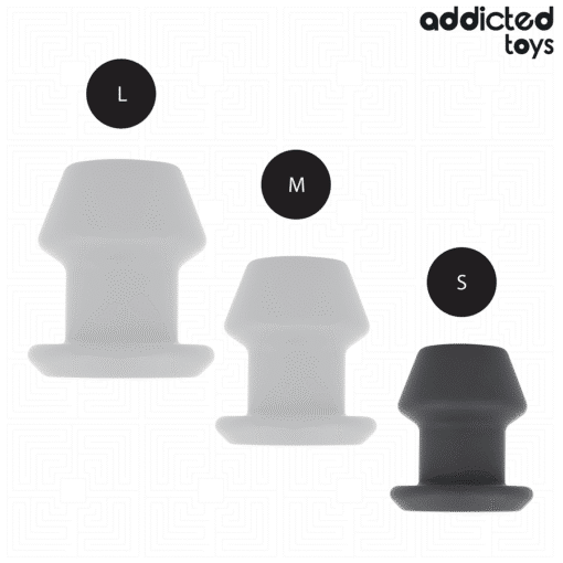 Addicted Toys – Extreme Hollow Silicone Anal Plug Small 7.5CM - Image 4