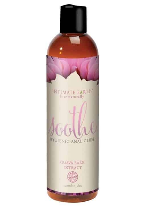 Intimate Earth Soothe Antibacterial Anal Glide Lubricant Guava Bark Extract 8oz