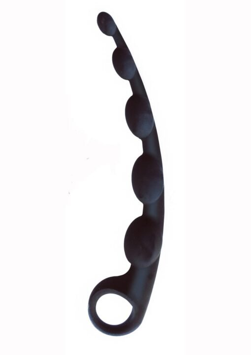 The 9's - S-Curves Silicone Anal Beads - Black - Image 2