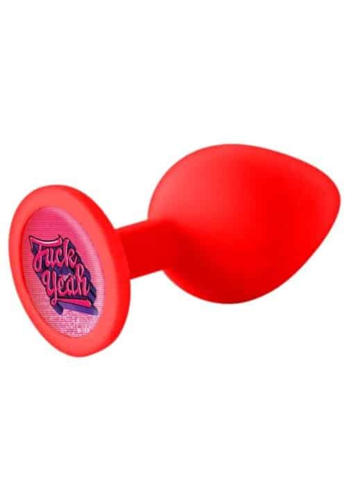 The 9's - Booty Talk Silicone Butt Plug Fuck Yeah - Red - Image 2