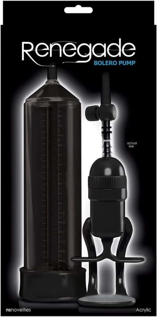 Renegade Bolero Penis Pump - Black