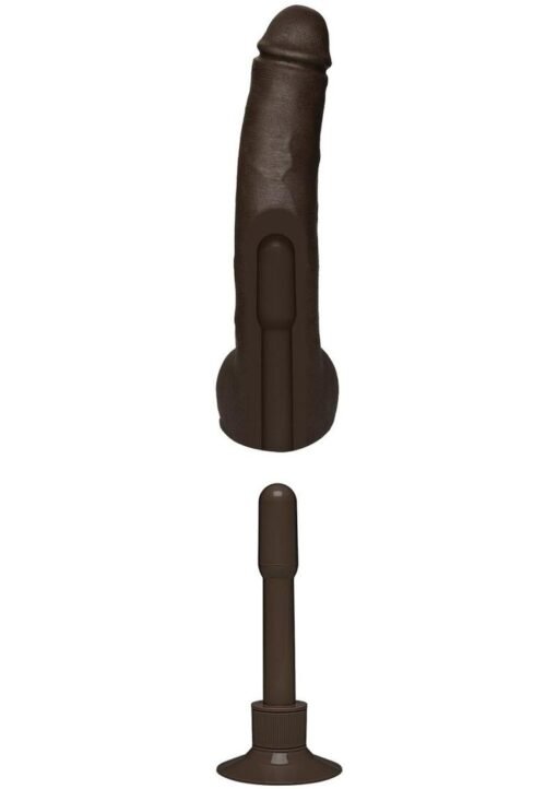 Vac-U-Lock Signature Cocks Ultraskyn Safaree Samuels Anaconda Vibrating Dildo 12in - Chocolate - Image 2