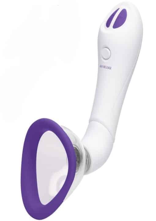 Bloom Intimate Silicone Rechargeable Body Pump - Purple/White - Image 4