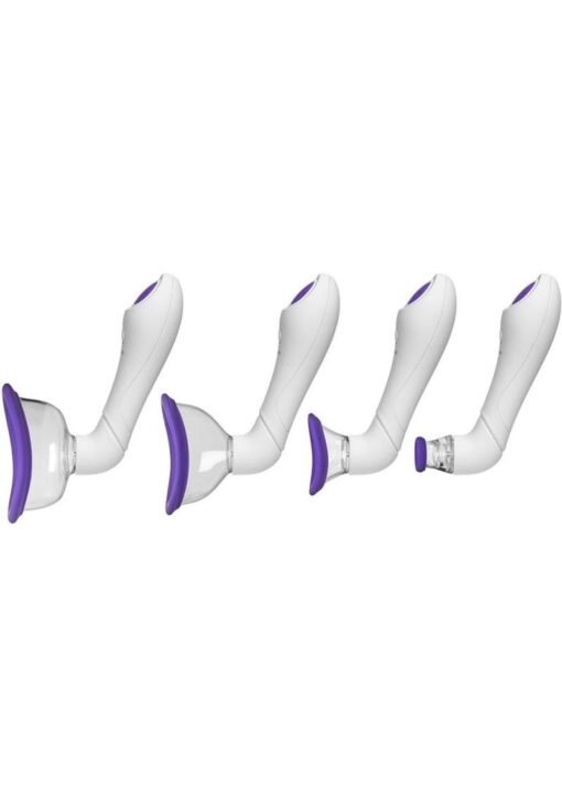 Bloom Intimate Silicone Rechargeable Body Pump - Purple/White - Image 2