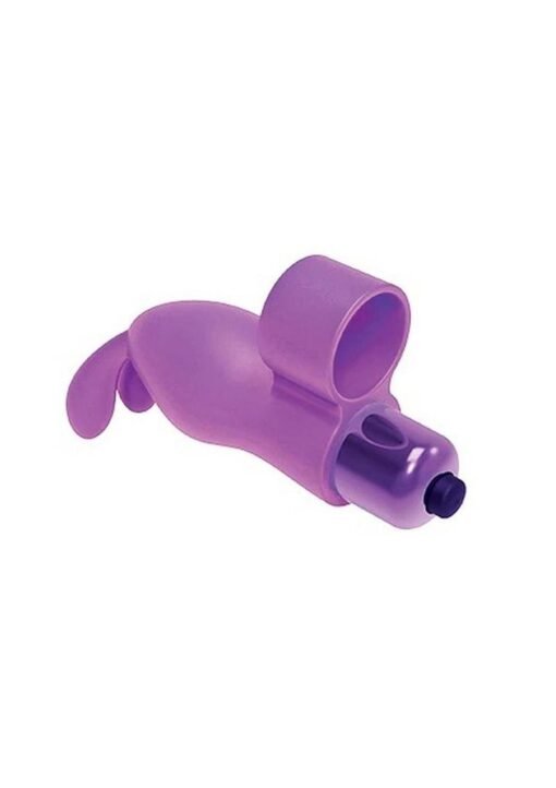 The 9's - Flirt finger Silicone Bunny Finger Vibrator - Purple - Image 2