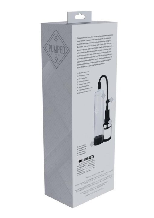 Pumped Basic Pump 2 Water Resistant Silicone Penis Pump - Clear - Image 2