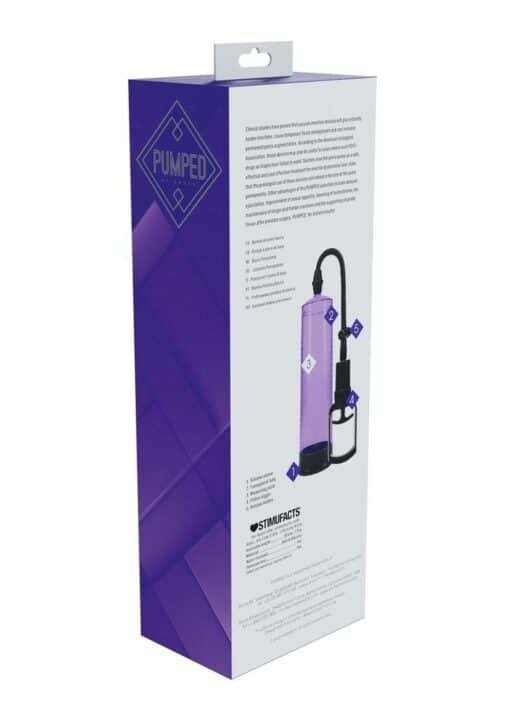 Pumped Basic Pump 2 Water Resistant Silicone Penis Pump - Purple - Image 2