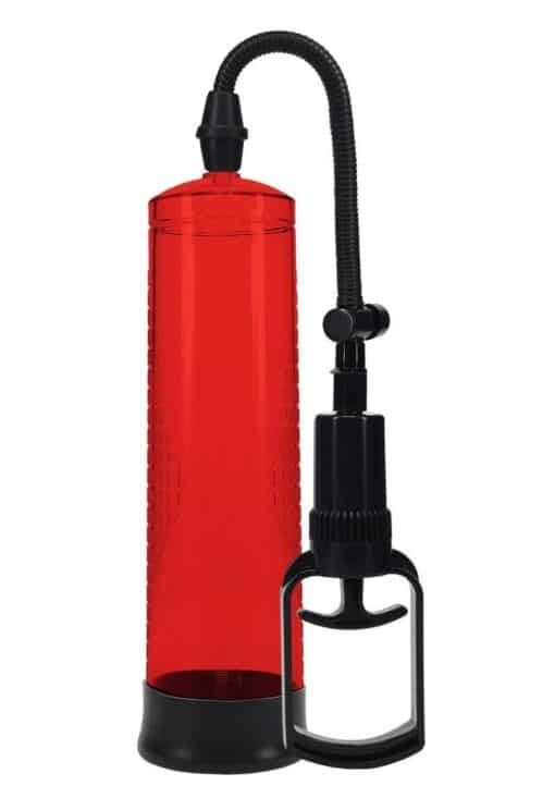 Pumped Basic Pump 2 Water Resistant Silicone Penis Pump - Red - Image 3