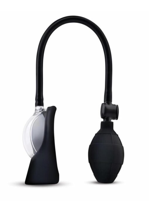 Size Up Rechargeable Vibrating Petite Pussy Pump - Black/Clear - Image 4